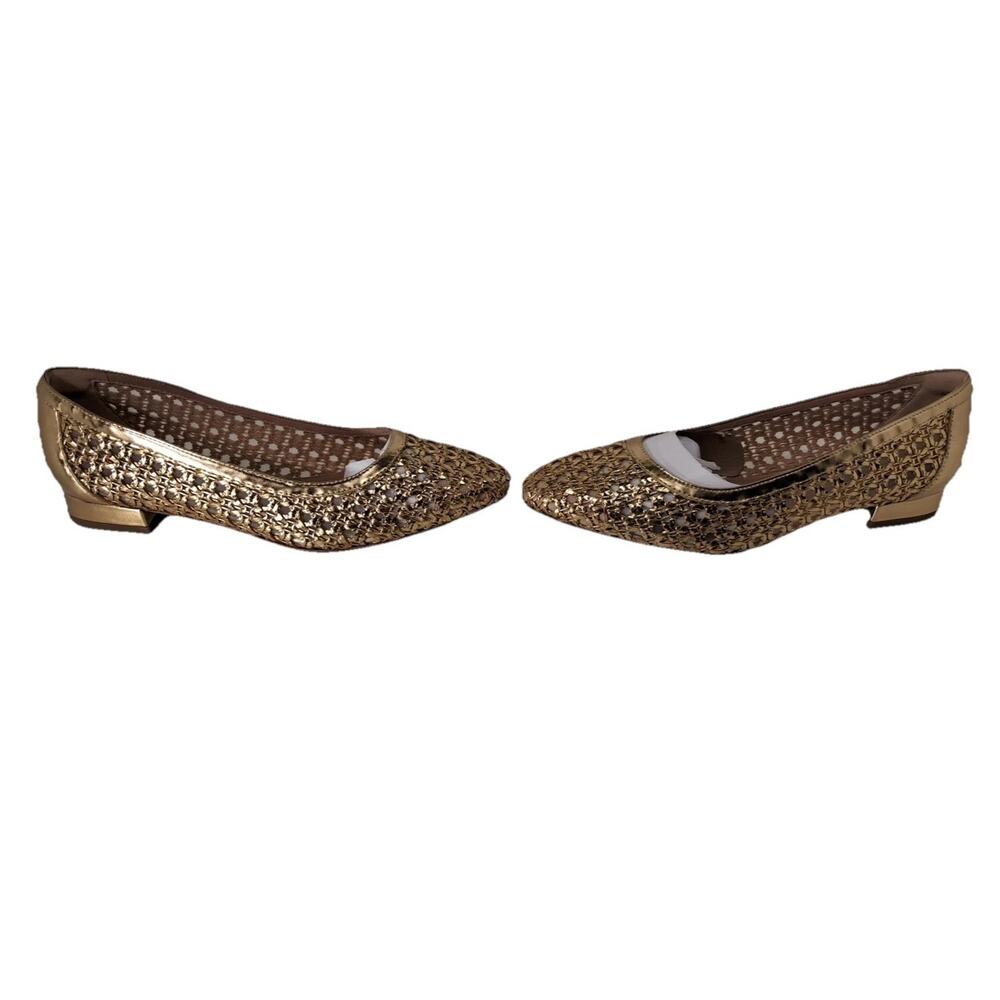 Rockport Women’s 9W Gold Metallic Comfort Dress Flats NWT - Picture 2 of 7